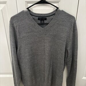 Grey merino wool men’s sweater